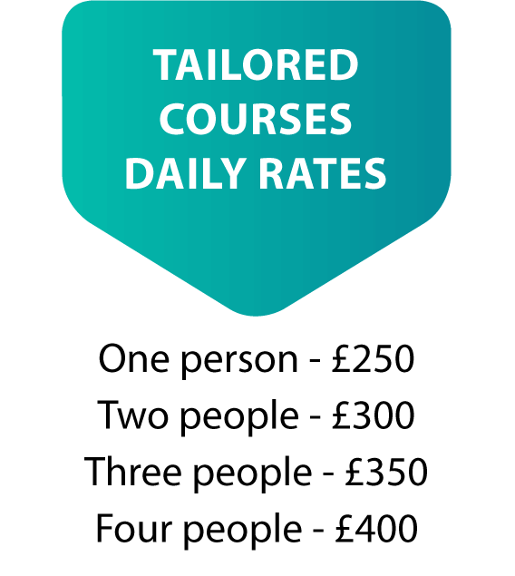 Tailored courses daily rates